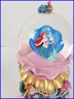 Disney Store Musical Snow Globe Little Mermaid Daughters of Triton Ariel