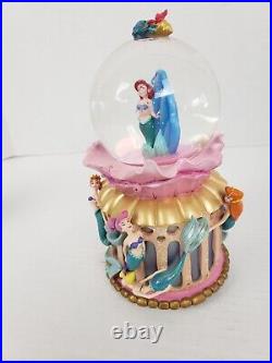 Disney Store Musical Snow Globe Little Mermaid Daughters of Triton Ariel