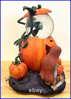 Disney Store Nightmare Before Chrismast Musical Snow Globe Jack Sally Damage