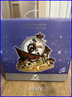 Disney Store Pirates of the Caribbean Snowglobe Musical Music Snow Globe New