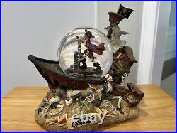 Disney Store Pirates of the Caribbean Snowglobe Musical Music Snow Globe New