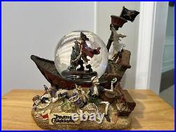 Disney Store Pirates of the Caribbean Snowglobe Musical Music Snow Globe New