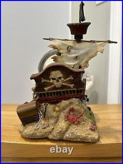 Disney Store Pirates of the Caribbean Snowglobe Musical Music Snow Globe New