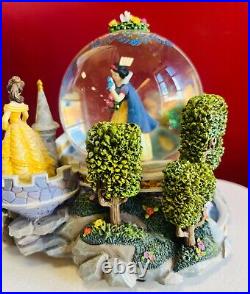 Disney Store Rare Multi-Princess Once Upon A Dream Musical Snow Globe WithBox