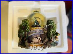 Disney Store Rare Multi-Princess Once Upon A Dream Musical Snow Globe WithBox