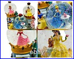 Disney Store Royal Princess Musical Snow Globe Dream Is A Wish Your Heart. VID