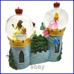 Disney Store Royal Princess Musical Snow Globe Dream Is A Wish Your Heart. VID