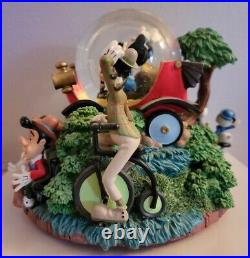 Disney Store Snow Globe Music Box Nifty Nineties Mickey & Minnie Rare