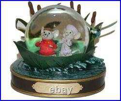 Disney Store Snow Globe The Rescuers 30th Anniversary Retired Rare withbox Musical