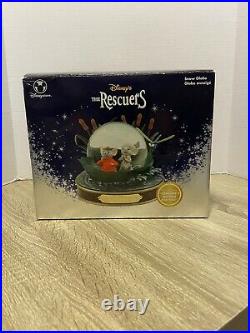 Disney Store Snow Globe The Rescuers 30th Anniversary Retired Rare withbox Musical