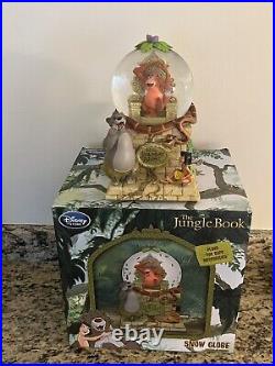 Disney Store The Jungle Book Music Snow Globe The Bear Necessities Nib