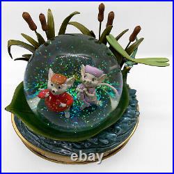 Disney Store The Rescuers 30th Anniversary Music Snow Globe with Box Retired