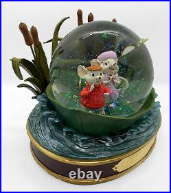 Disney Store The Rescuers 30th Anniversary Music Snow Globe with Box Retired
