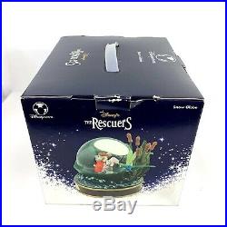 Disney Store The Rescuers Snow Globe Musical 30th Anniversary Rare Boxed Water