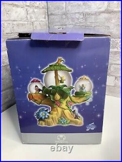 Disney Store Tinker Bell's Fairy Friends Musical Snow Globe You Can Fly WithBox