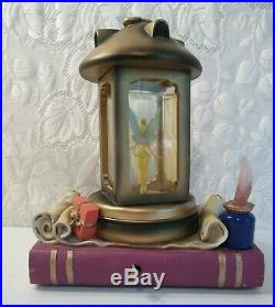 Disney Store Tinkerbell in Lantern Musical Snow Globe Peter Pan Tink on Books