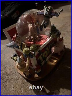 Disney Store Toy Story Andy's Toy Box Snow Globe Music Box