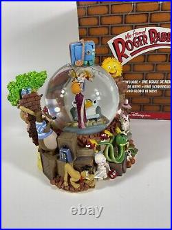 Disney Store Who Framed Roger Rabbit Snow Globe Music Box Feat. Jessica Vntg