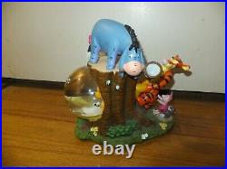 Disney Store Winnie The Pooh Piglet Music Box Water Globe Rumbly In My Tumbly
