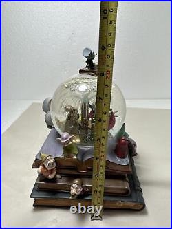 Disney Storybook Mickey Musical Glass Globe A Dream is a Wish Your Heart Makes