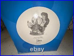 Disney The Little Mermaid Ariel Flounder Under the Sea Musical Snow Globe, NEW