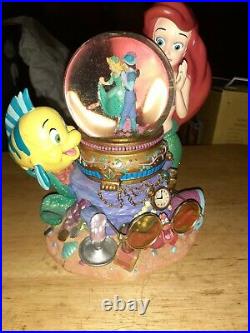 Disney The Little Mermaid Ariel Musical Theater Snow Globe Mint Under the Sea