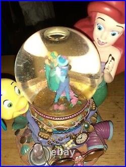 Disney The Little Mermaid Ariel Musical Theater Snow Globe Mint Under the Sea