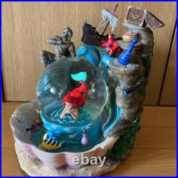 Disney The Little Mermaid Ariel Snow Globe Music Box Part Of Your World Japan