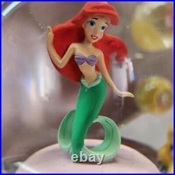 Disney The Little Mermaid Ariel in Shell Under The Sea Musical Snow Globe With Box