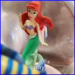 Disney The Little Mermaid Ariel in Shell Under The Sea Musical Snow Globe With Box
