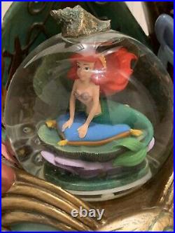 Disney The Little Mermaid Daughters of Triton musical snow globe