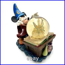 Disney The Sorcerers Apprentice Vintage Fantasia Mickey Mouse Snow Globe Music