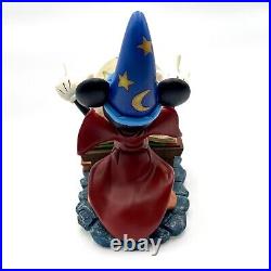 Disney The Sorcerers Apprentice Vintage Fantasia Mickey Mouse Snow Globe Music