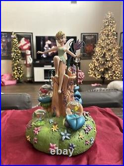 Disney Tinker Bell Among Fireflies Musical Snow Globe You Can Fly MINT