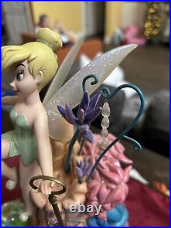 Disney Tinker Bell Among Fireflies Musical Snow Globe You Can Fly MINT