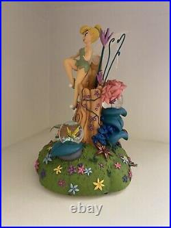 Disney Tinker Bell Among Fireflies Musical Snow Globe You Can Fly MINT