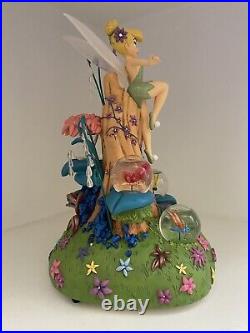 Disney Tinker Bell Among Fireflies Musical Snow Globe You Can Fly MINT