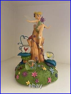 Disney Tinker Bell Among Fireflies Musical Snow Globe You Can Fly MINT