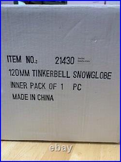 Disney Tinker Bell Hidden Treasure Chest Jewelry Box Musical Water Snow Globe