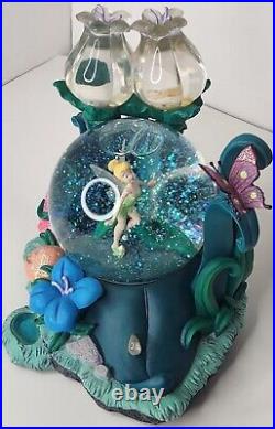 Disney Tinker Bell Snow Music Globe Lights Up Plays You Can Fly