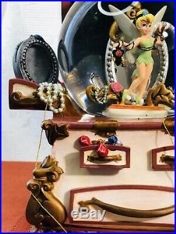 Disney TinkerBell Hidden Treasure Chest Snow Globe with Musical Jewelry Box