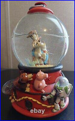 Disney Toy Story 2 Woody's Roundup Snow Globe Light Up Music Box Disney Store