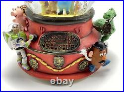 Disney Toy Story 2 Woodys Roundup Snow Globe Snow Dome Music Box