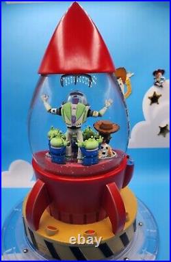 Disney Toy Story Rocket Claw Music Box Snow Globe WithRARE Intact Claw
