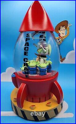Disney Toy Story Rocket Claw Music Box Snow Globe with Intact Claw