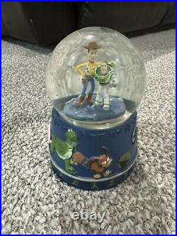 Disney Toy Story Woody And Buzz Snow Globe Music Box