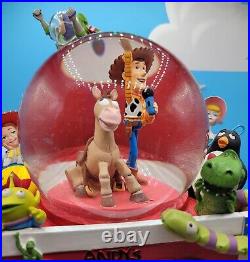 Disney Toy Story Woody's Toy Box Music Box Snow Globe