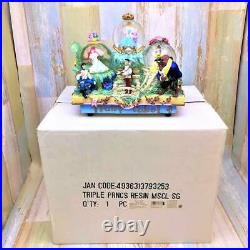 Disney Triple Princess Snow Globe Music Box Very rare