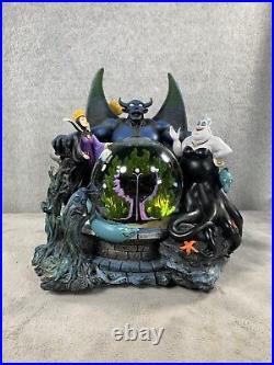 Disney Villains Light-Up Musical Snow Globe Maleficent, Chernabog, Evil Queen