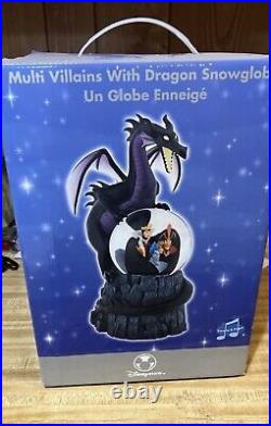 Disney Villains Maleficent Dragon Musical Snow Globe Disney Store Exclusive